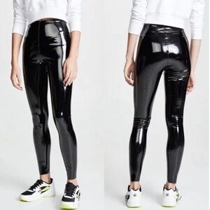 Commando Control Top Faux Patent Leather Leggings SLG25 Black Large